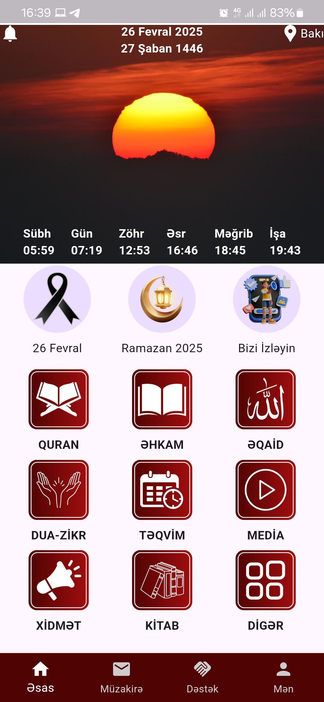 Tətbiq ekran görüntüsü